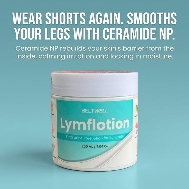 Fragrance-Free Non-Greasy Anti-Itch Ceramide NP Lotion For Dry, Red, Sensitive, Discolored, Weeping Skin