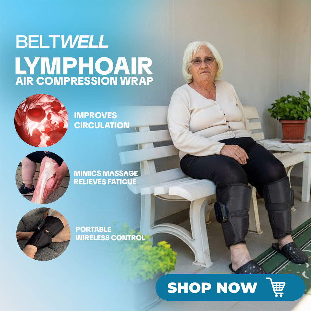 LymphoAir™ The New Wide-Calf Air Compression Wraps 2.0 | EMS, Heat, & Wireless & Rechargeable