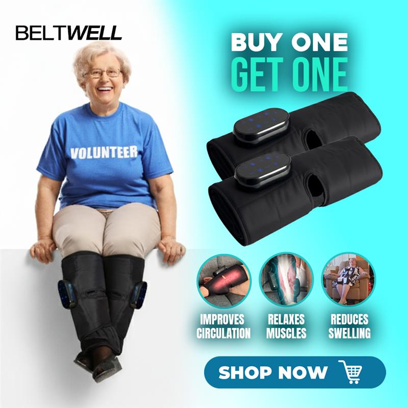 LymphoAir™ The New Wide-Calf Air Compression Wraps 2.0 | EMS, Heat, & Wireless & Rechargeable