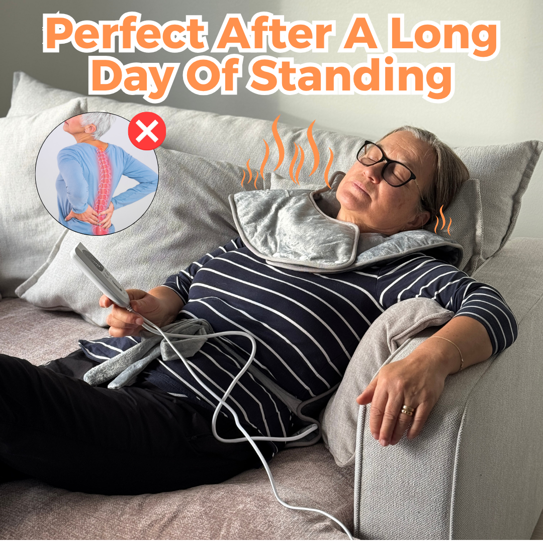 Beltwell® - The Weighted Back & Shoulders Heating Pad With New Heat-Relief 2.0 Technology