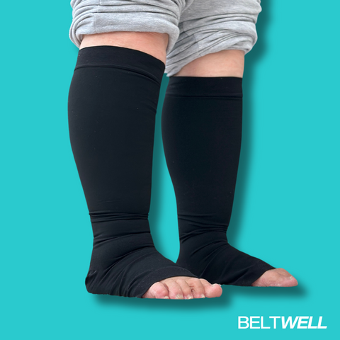 Beltwell® - Toeless Compression Socks  (2 pairs)