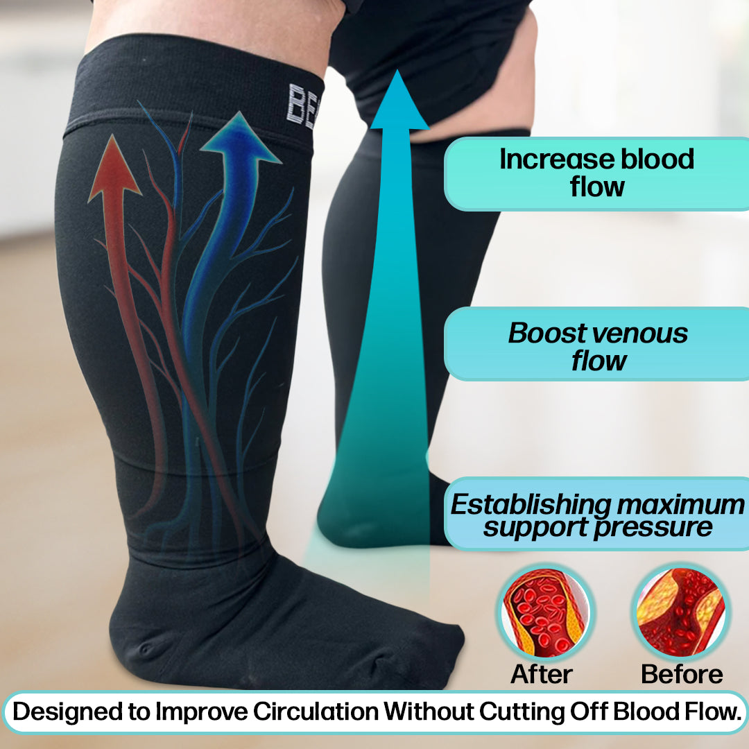 Beltwell® - Wide Compression Socks - 20-30 mmhg