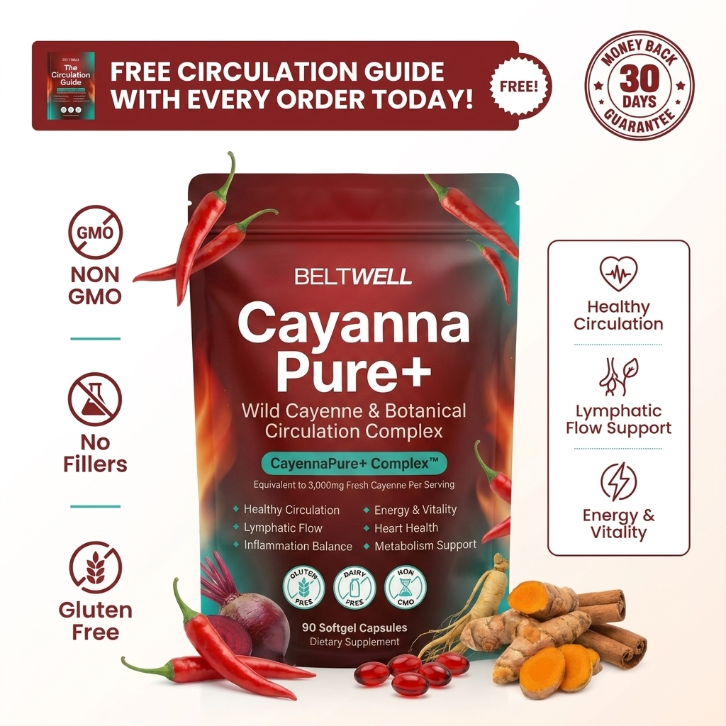 Beltwell® CayannaPure+ Wild Cayenne & Botanical Lymphatic Circulation Support Complex